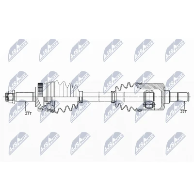 Imagen de NTY NPW KA 354 Árbol de transmisión