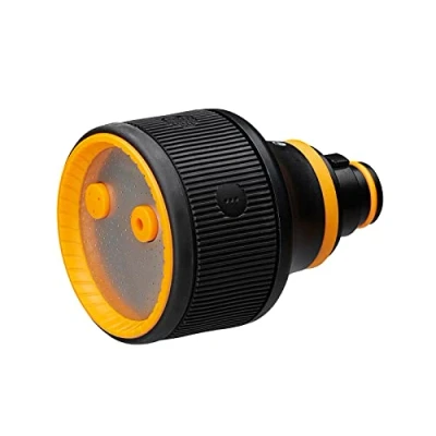 Imagen de Fiskars Cabezal de pistola para mangueras múltiples, 3 funciones, Con chorro, ducha o nebulización, Caudal infinitamente variable, Tamaño universal, Negro/Naranja, 1059237