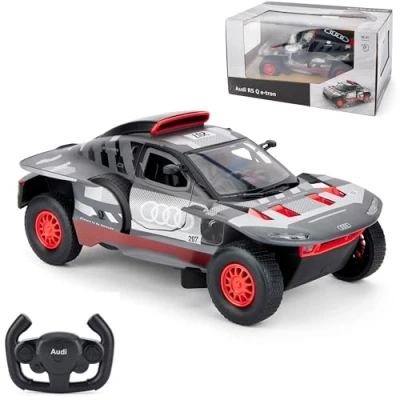 Imagen de Audi RS Q e tron E2 RC Auto Escala 1:14 Gris, juguete de carreras alta velocidad, perfecto para diversión en interiores y exteriores