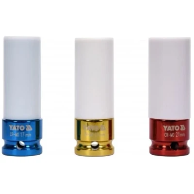 Imagen de YATO YT 1056 Cubos insertables 17, 19, 21 12,5 (1/2&quot;)