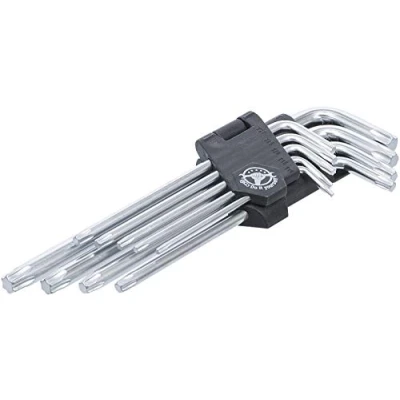 Imagen de BGS Diy 816 Juego de llaves allen largas con perfil en T (para Torx) T10 T50 9 piezas