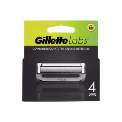 Imagen de Gillette Labs Cuchillas de afeitar para hombre, 4 recambios 5 cuchillas, comodidad y profundidad, compatible con las afeitadoras