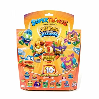 Imagen de Superthings RIVALS of KABOOM Guardians Kazoom Pack de 10 (Incluye 9 y 1 líder Dorado), 1/2