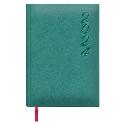 Imagen de Dohe Agenda 2024 Día Página Tamaño: 15x21 cm (A5) 336 páginas Encuadernación cosida Tapa dura Color Verde Modelo Brasilia