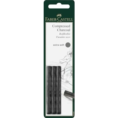 Imagen de Faber Castell 129996 Reißkohle Pitt extraordinariamente suave, 3er Set