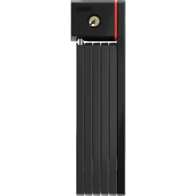 Imagen de ABUS Bordo uGrip 5700 ST Candado plegable con bolsa para bicicleta barras de 5 mm grosor Nivel seguridad 7 80 cm Negro