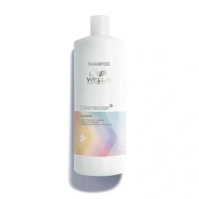 Imagen de Wella Professionals ColorMotion+ Champú Protección del color hasta 8 semanas Intensidad de Brillo y suavidad Pelo teñido, seco dañado 1L