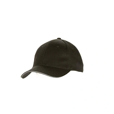 Imagen de Gorra de béisbol BCCT GRY 0 Colour by Chef Works, fresca y transpirable, borde color gris, talla única, negro