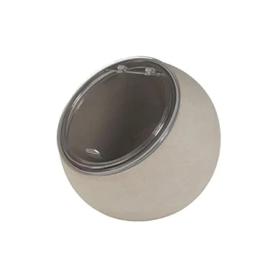 Imagen de APS Juego de servir Moon 2 piezas: 1 bol melamina (Ø 19cm) + tapa abatible con junta silicona, Gris