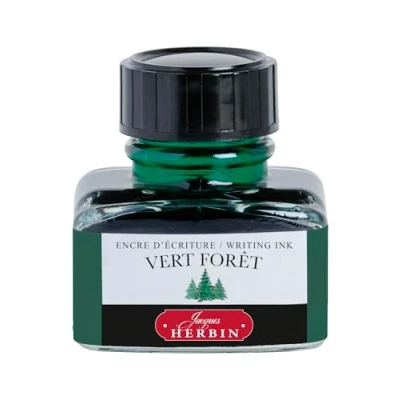 Imagen de Jacques Herbin 13040T Botella de tinta 30 ml para plumas estilográficas y bolígrafos roller, color verde
