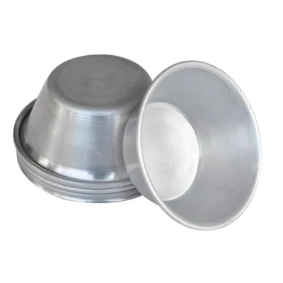 Imagen de Mali&#039;s 43029 moldes para pasteis de nata, 6 aluminio, 6,4 cm diámetro x 2,5 cm, sin revestir, color plateado
