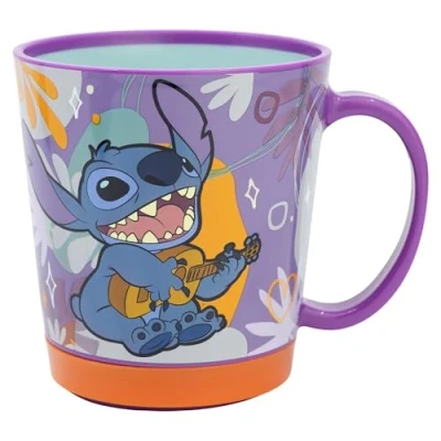 Imagen de Taza antivuelco de plástico 410 ml Stitch