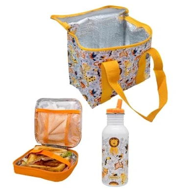 Imagen de NERTHUS FIH 1284 Set Leones Isotérmico Bolsa de Almuerzo + Botella Ultraligera Sandwich