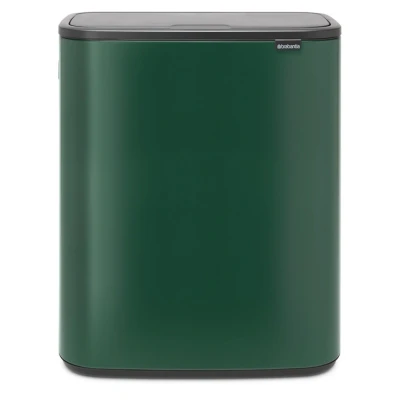 Imagen de Brabantia BO Touch Cubo de Basura, Stainless Steel, Verde Pino, 30L