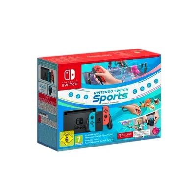 Imagen de Pack Consola Nintendo Switch Azul/rojo + Sports Cinta Pierna Suscripción 3 Meses