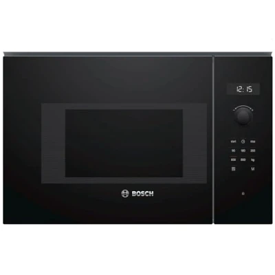 Imagen de Bosch Serie 6 BFL524MB0 Integrado Microondas (Integrado, con grill, 20 L, 800 W, Giratorio, Tocar, Negro)