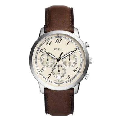 Imagen de Fossil Reloj Analógico para Hombres de Cuarzo con Correa en Cuero FS6022
