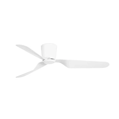 Imagen de FARO BARCELONA 33471N PEMBA Ventilador de techo sin luz blanco con motor DC 3 palas reversibles (la es opcional)