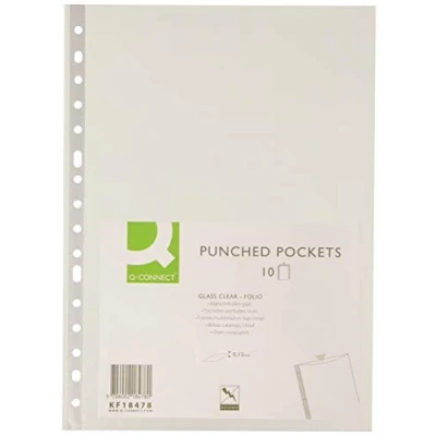 Imagen de Q Connect KF18478 Pack de 10 fundas multitaladro