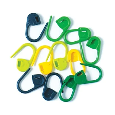 Imagen de KnitPro Marcadores de Puntos Bloqueo, Mixto, Verde, Azul, Amarillo, 30 unidades