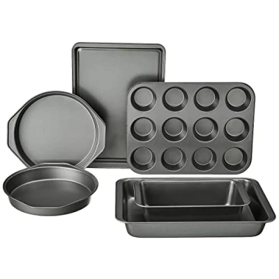 Imagen de Amazon Basics Juego de 6 utensilios antiadherentes para horno