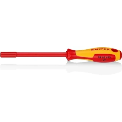 Imagen de Knipex Destornillador para tornillos cruciformes Phillips® bruñido, mango aislante en dos componentes, según norma VDE 270 mm 98 24 03