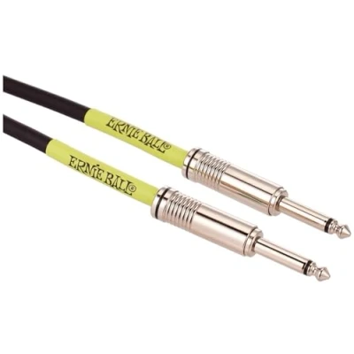 Imagen de Ernie Ball Cable para instrumentos, recto/acodado, 3 m, color negro