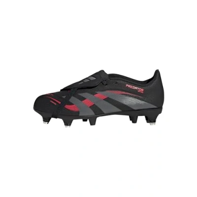 Imagen de adidas Predator League Fold Over Tongue Soft Ground Football Boots Kids, Botas de fútbol, Core Black/Grey Four/Lucid Red, 32 EU