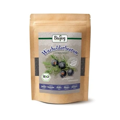 Imagen de Biojoy Bayas de Enebro secas Orgánicas (100 g), enteras y sin aditivos (Juniperus communis)