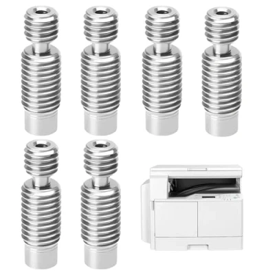Imagen de 6 Piezas V6 Tubo de Garganta Acero Inoxidable con Teflón, Extremo Caliente Metal 1,75 mm para E3D Makerbot Reprap accesorios impresoras 3D (Plata)