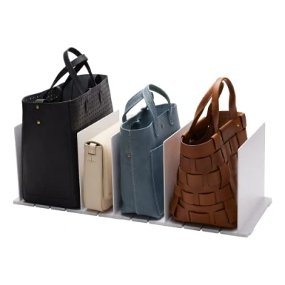 Imagen de YAMAZAKI 4956 SMART Organizador de bolsos (juego 2), blanco, Resina ABS, minimalista, 31.8 x 24 21 cm