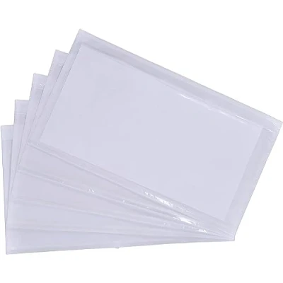 Imagen de Pakomat Bolsas para albaranes DIN DL, largas, transparentes, autoadhesivas (1000)
