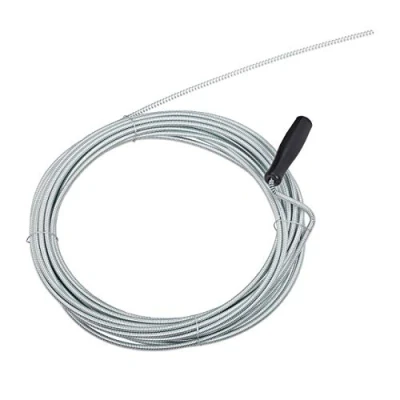 Imagen de 2 Desatascadores Tuberías y Desagües 10 m, Cables, Muelle, Ducha, WC, Alambre, Hierro Plástico, Ø 5 mm, Plateado