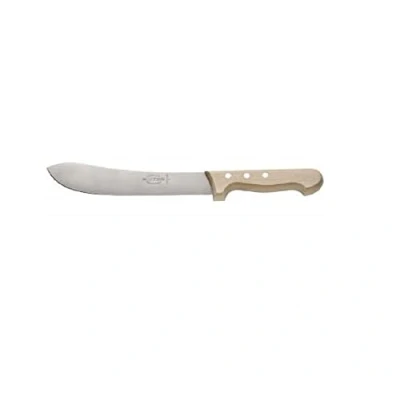 Imagen de Cuchillo de goma F.DICK (hoja: 25 cm; hoja curva; mango madera; acero al carbono) 60388250