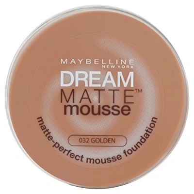 Imagen de Maybelline Dream Matte Mousse 32 Golden Cazuela Crema base de maquillaje (Golden, Piel mixta, normal, sensible, grasosa, Cazuela, Crema, Mate, 57 mm)