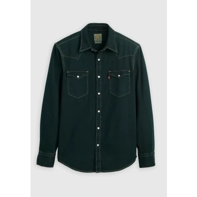 Imagen de Levi&#039;s Barstow Western Standard Camisa, Hombre, Talla: Large, Beautiful ash blue black