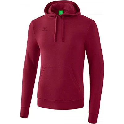 Imagen de erima Basic Uni Sweat Sudadera con Capucha, Unisex, Bordeaux, L