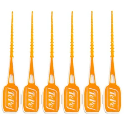 Imagen de TePe Easy Pick Cepillo interdental (tamaño XS/S, 36 unidades), color naranja