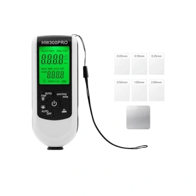 Imagen de Mcbazel Medidor de Espesor Capa Digital, Pantalla LCD con Rango Medición Automático 0 a 2000 μm, Dispositivo para Comprobador Pintura en Automóviles