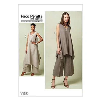 Imagen de Vogue Patrones de Costura para túnicas y Pantalones, Multicolor, tamaños 14 22