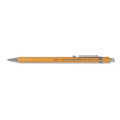 Imagen de Koh I Noor VERSATIL 5201 Lápiz mecánico de metal con sacapuntas, para los minas 2 mm amarillo