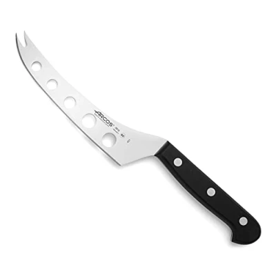 Imagen de Arcos Cuchillo para Queso 190 mm Acero Inoxidable Nitrum y Hoja 145 mm. 161 gr. Mango Ergonómico Polioximetileno POM. Serie Universal. Color Negro.