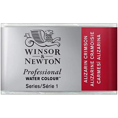 Imagen de Winsor &amp; Newton Acuarela Profesional Pintura de Acuarela, Alta Luminosidad, Resistente a la Luz, Calidad Archivo, Godet, Color Carmesi Alizarina