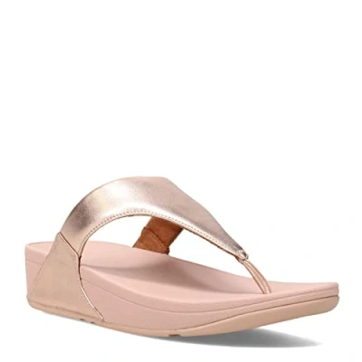 Imagen de Fitflop Lulu Leather Toe Post, Chanclas Mujer, Rose Gold, 38,5 EU