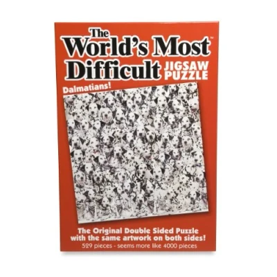 Imagen de Paul Lamond Games Worlds Most Difficult Jigsaw Puzzle Dalmatians, White and Black