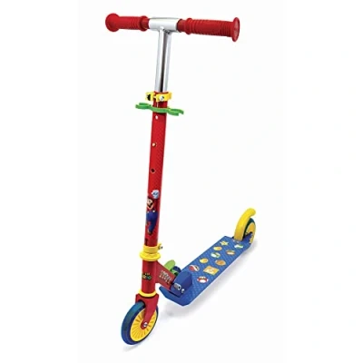 Imagen de Smoby Patinete de 2 Ruedas Super Mario, máximo 50kg, Regulable en Altura, Adecuado a Partir 5 años (7600750373), Multicolor