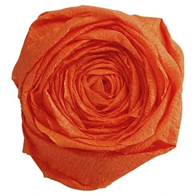 Imagen de Clairefontaine Maildor Rollo de papel, 75% Papel Crepe, Naranja, 2,50 x 0,50 m, 10 unidades, hojas