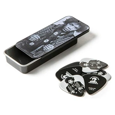 Imagen de JIM DUNLOP Púas Jimi Hendrix, Mankowitz, duro, Caja en Metal de 6