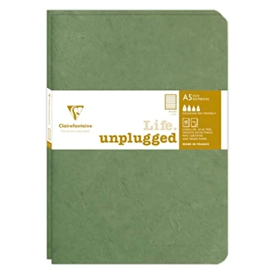 Imagen de Clairefontaine 733173C Age Bag DUO set de 2 cahiers piqués 14,8x21cm 96p ligné vert