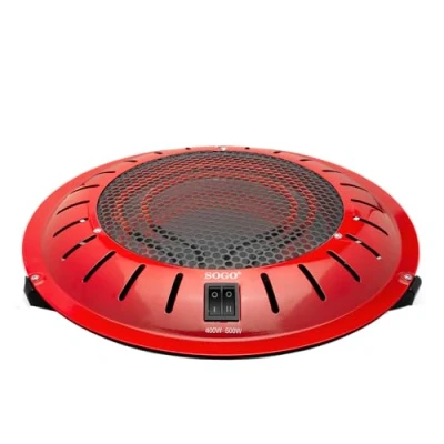 Imagen de Sogo Calefactor Brasero Eléctrico Suelo/Mesa 2 Resistencias de Cuarzo Protegidas e Independientes Calor limpio Instantaneo Diseño Moderno Consumo regulable 400/500/900 W (SS 18280)